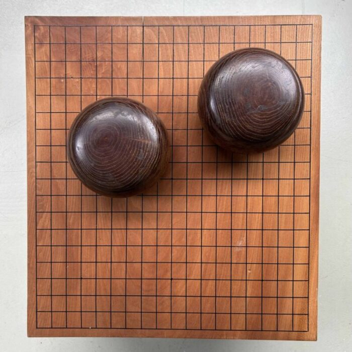 showa period complete go game board goban kaya japan 1950s 3