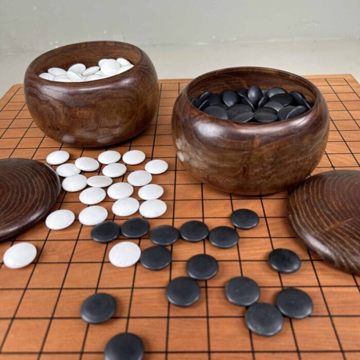 showa period complete go game board goban kaya japan 1950s 8