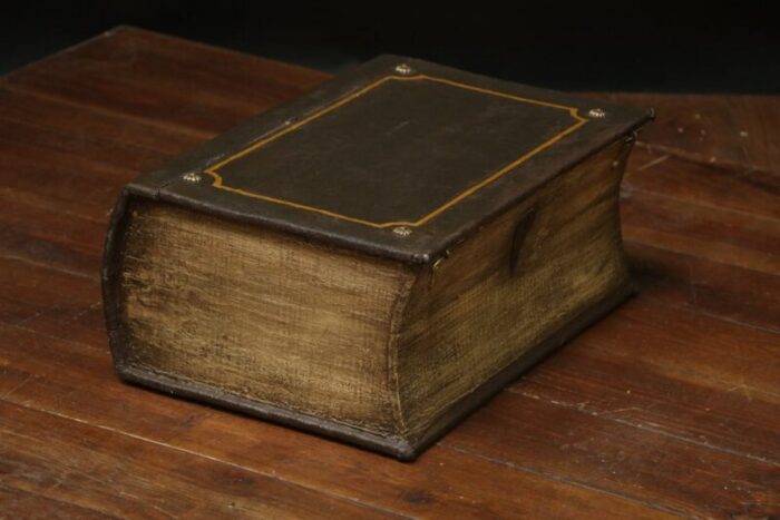 small box trunk in the shape of a book 1