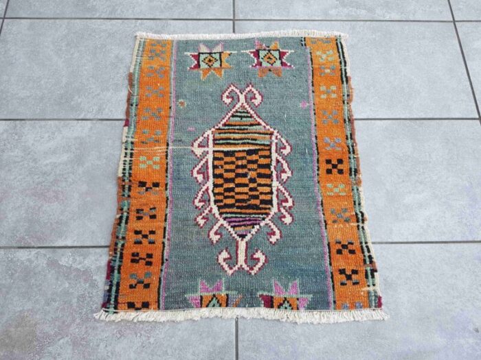 small vintage floor rug 1960 1