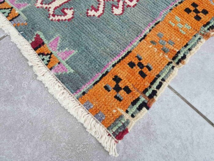 small vintage floor rug 1960 4