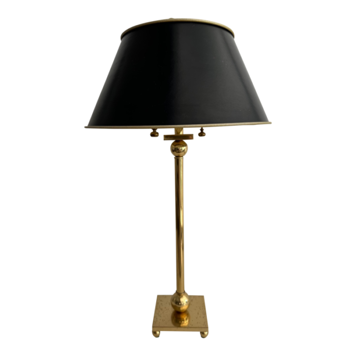 sonneman attributed post modern brass table lamp 8042