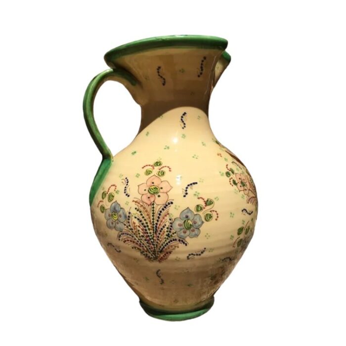 spanish jar with hand painting decoration with birds and flowers by puente del arzobispo 8