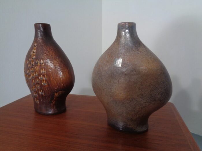 studio vases by gerda heuckeroth for carstens toennieshof 1960s set of 2 12