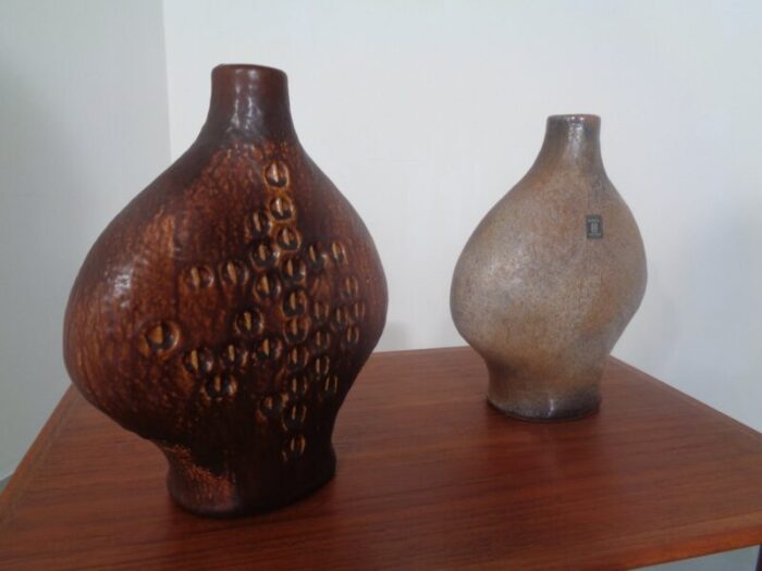 studio vases by gerda heuckeroth for carstens toennieshof 1960s set of 2 14