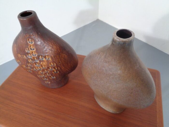 studio vases by gerda heuckeroth for carstens toennieshof 1960s set of 2 15