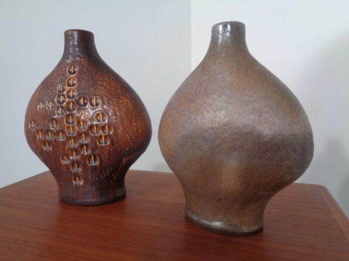 studio vases by gerda heuckeroth for carstens toennieshof 1960s set of 2 17