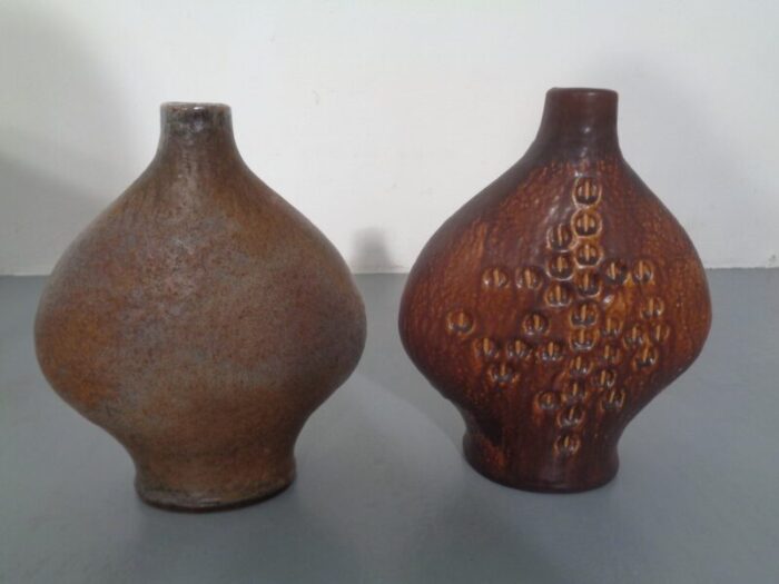 studio vases by gerda heuckeroth for carstens toennieshof 1960s set of 2 8