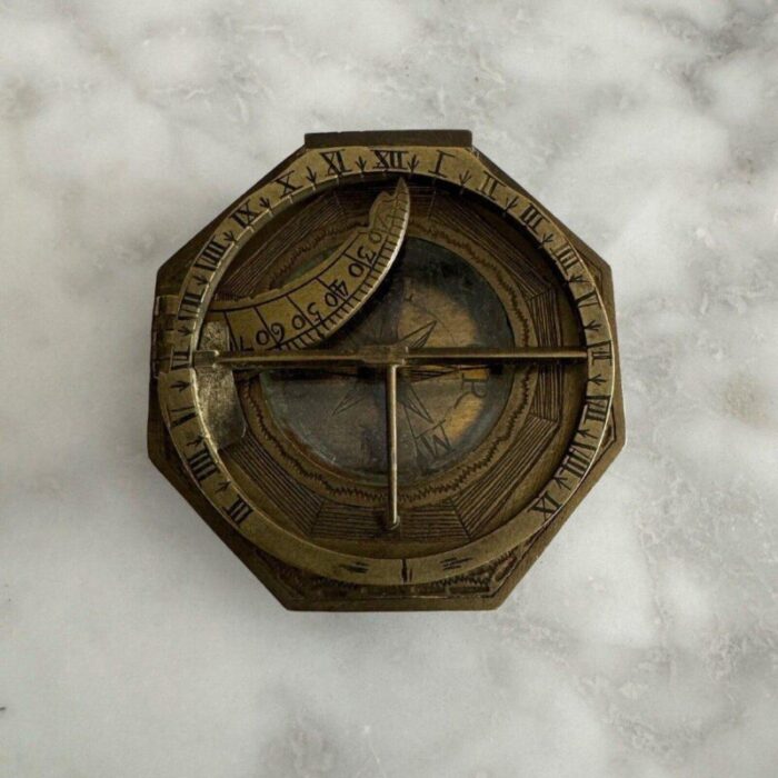 sundial and pocket compass from augsburglout 18th century 1