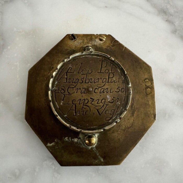 sundial and pocket compass from augsburglout 18th century 12