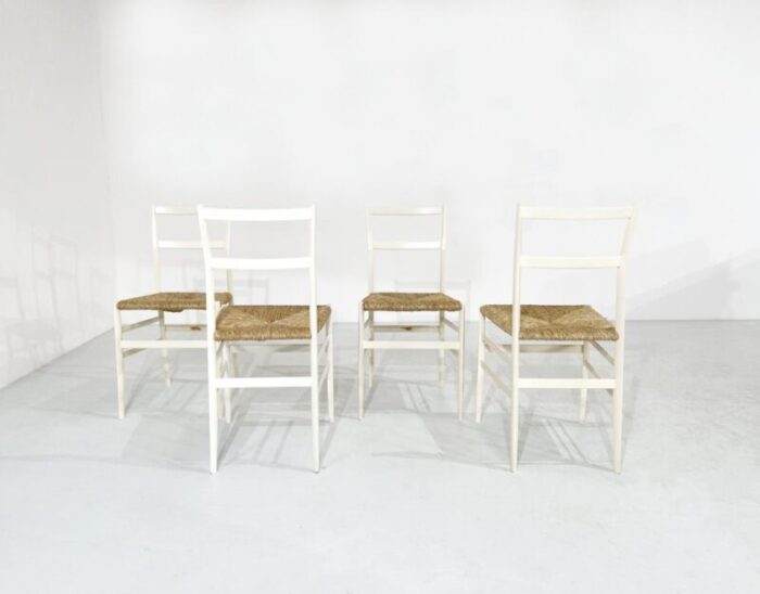 super leggera chairs by gio ponti for cassina 1970s set of 4 0713