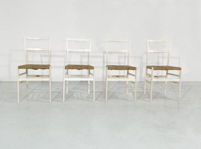 super leggera chairs by gio ponti for cassina 1970s set of 4 5531