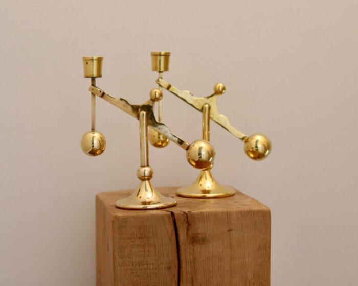 swedish brass candleholder from scandia 1970 2