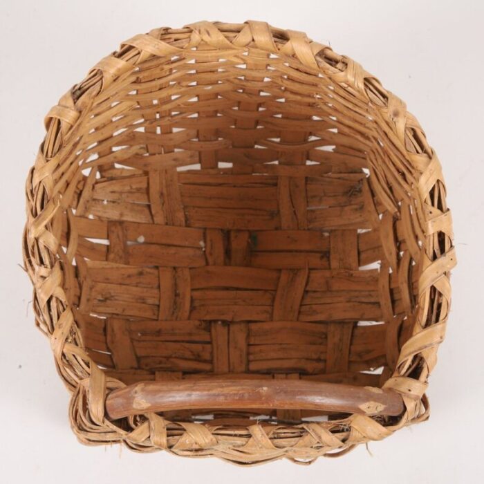 swedish wicker basket 1900s 4