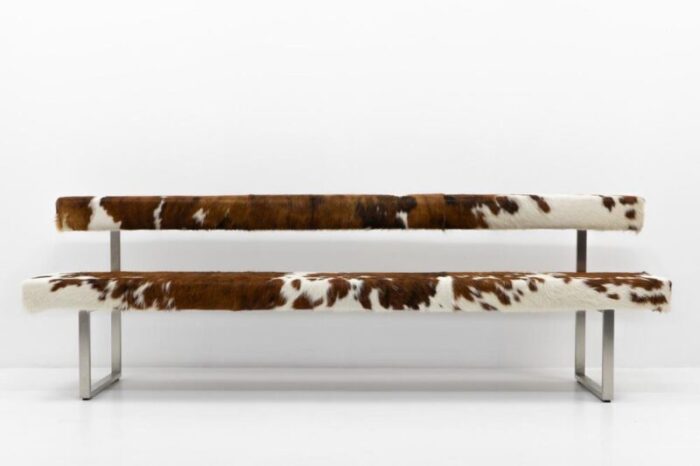 swiss design permesso bench in cowhide from girsberger 2008 0493