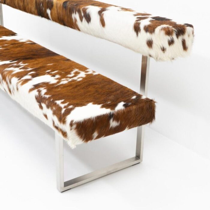 swiss design permesso bench in cowhide from girsberger 2008 3495