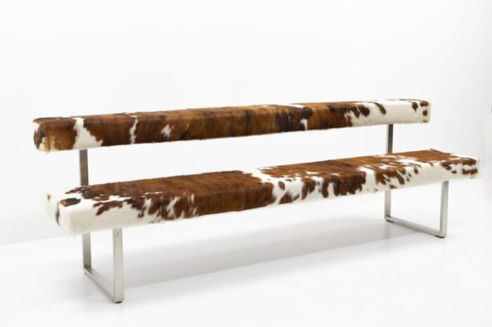 swiss design permesso bench in cowhide from girsberger 2008 3843