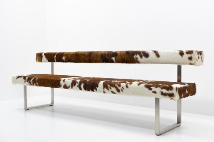 swiss design permesso bench in cowhide from girsberger 2008 6922