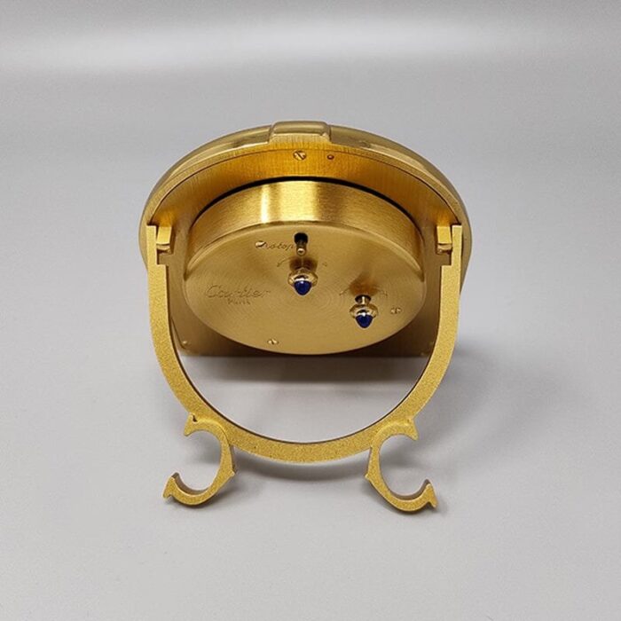 swiss romane alarm clock pendulette from cartier 1980s 4