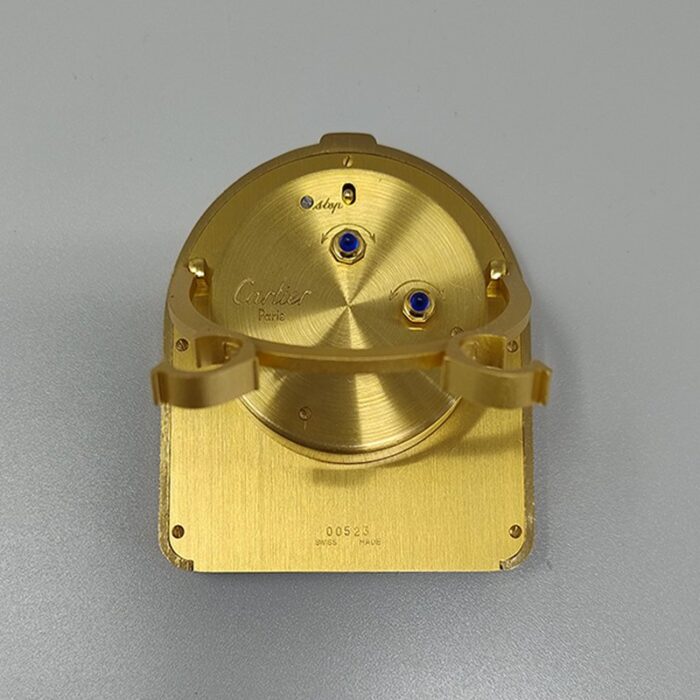 swiss romane alarm clock pendulette from cartier 1980s 5