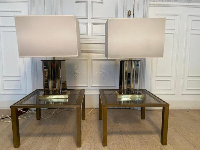 table lamps by romeo rega 1970s set of 2 7680