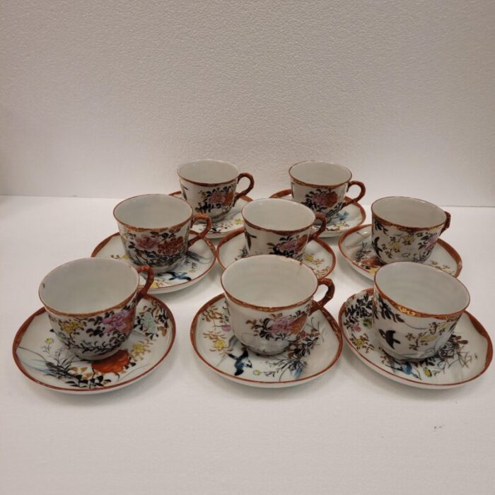 tea set in kutani porcelain japan 19th century set of 19 8526