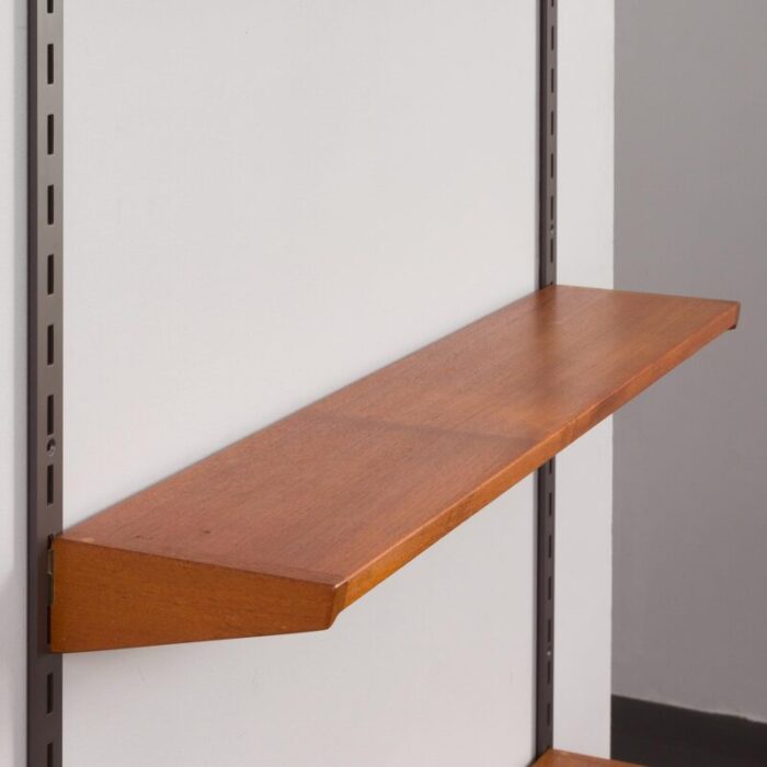 teak shelves for fm mobler by kai kristiansen denmark 1960s 0893