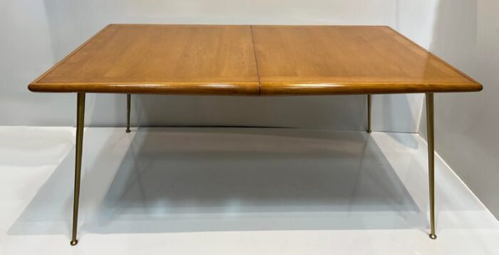 th robsjohn gibbings widdicomb boomerang dining table with leaf extension vintage 6494