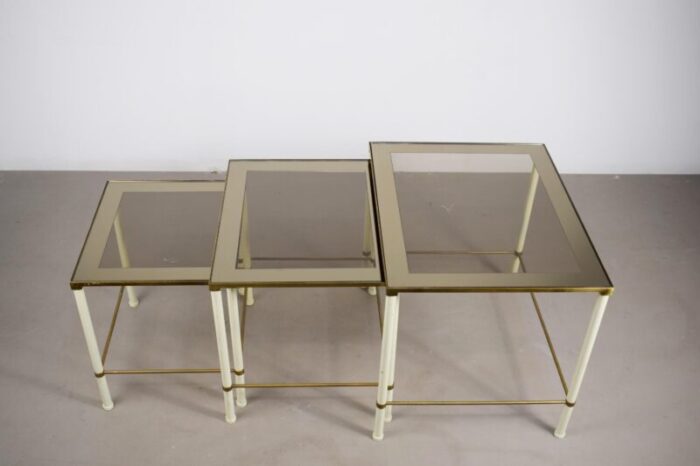 tri stackable tables italy 1960s set of 3 2456