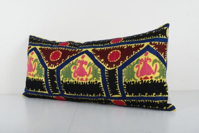 turkish yellow suzani cushion cover 2