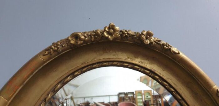 victorian oval gilt mirror 5