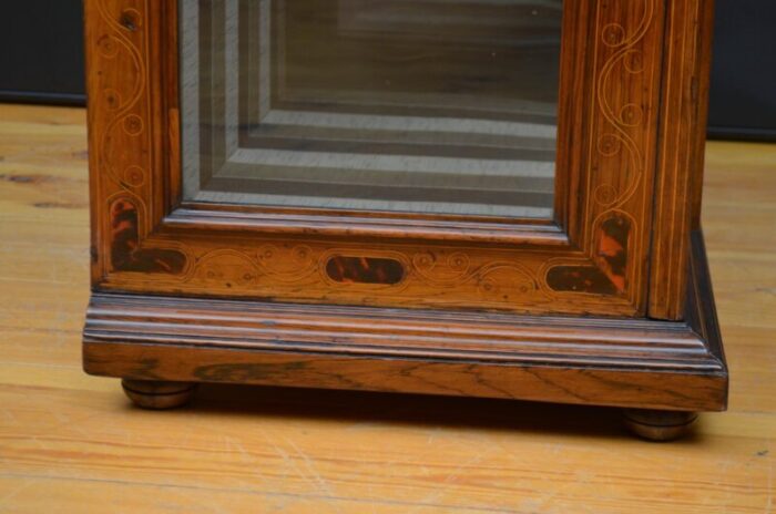 victorian rosewood pier cabinet display cabinet 1860s 2194