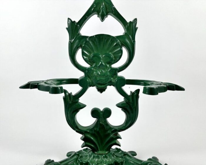 victorian style umbrella stand and hat rack in cast iron france 1960s 6