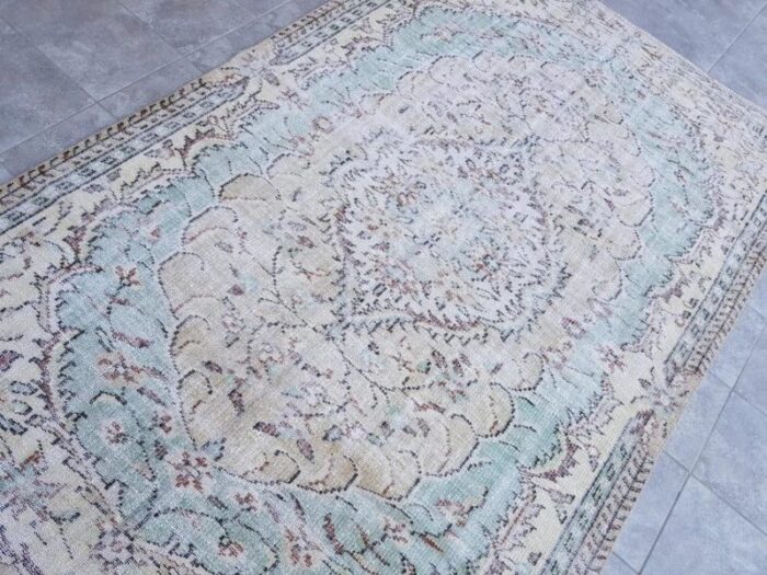 vintage area rug 1960s 7149