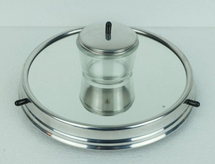 vintage art deco lazy susan relish server with rotating tray 7