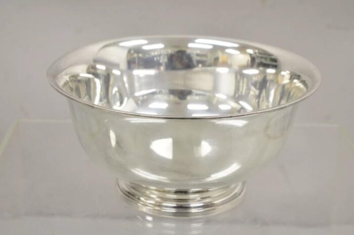 vintage art s co victorian style round silver plated fruit bowl 7961