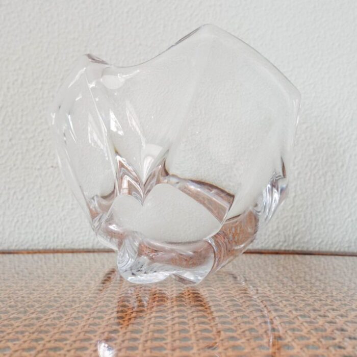 vintage crystal bowl by daum france 1950s 11