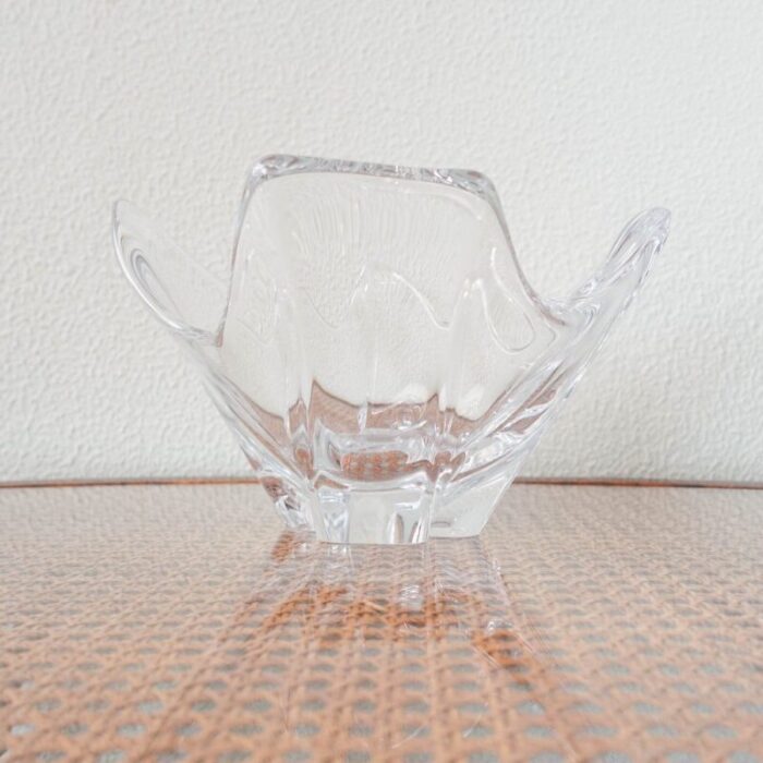 vintage crystal bowl by daum france 1950s 2