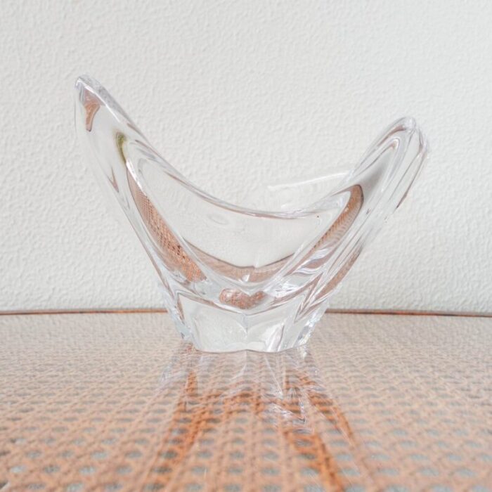 vintage crystal bowl by daum france 1950s 4