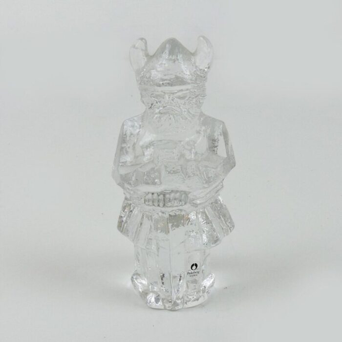 vintage crystal swedish viking ornament by pukeberg crystal 1970s 2