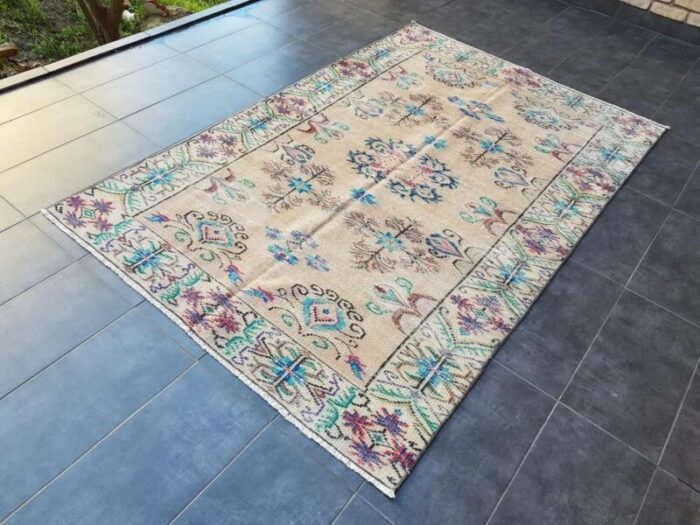 vintage floor rug 1960 3754