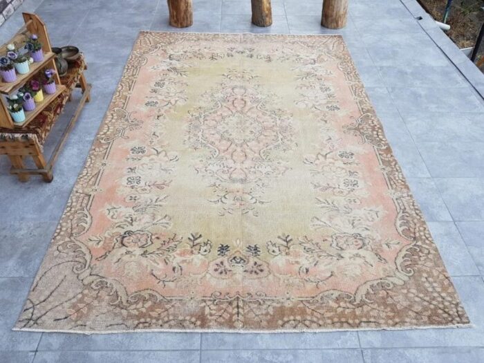 vintage floor rug 1960s 6560