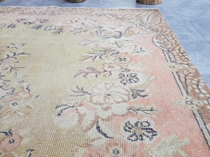 vintage floor rug 1960s 7245