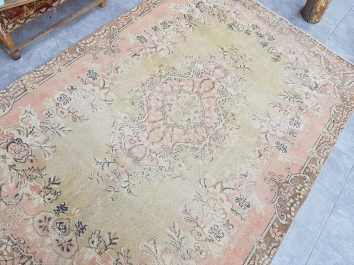 vintage floor rug 1960s 7931