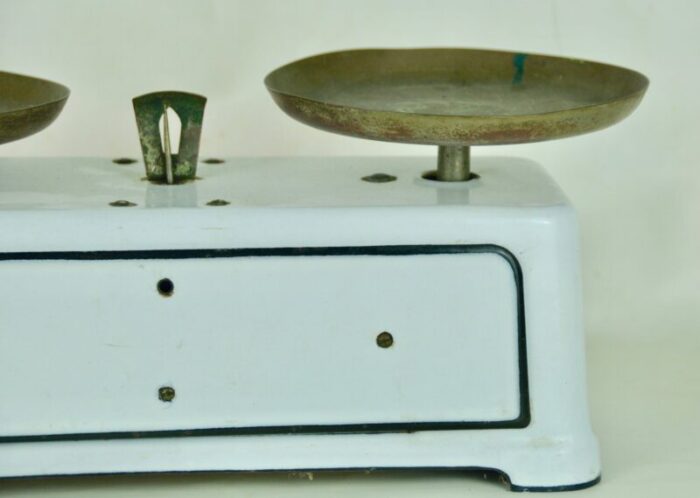 vintage french scale and weights set 1950s 4