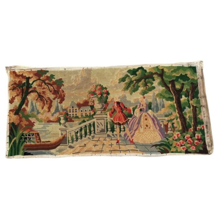 vintage french tapestry 1950s 1