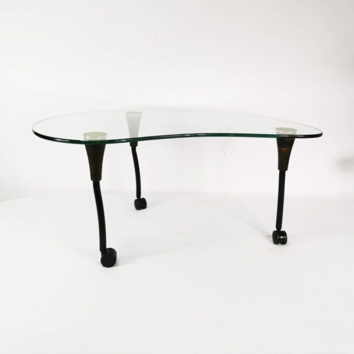 vintage german kidney coffee table 1980s 4614