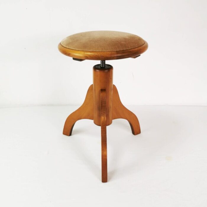 vintage german piano stool 1970s 3906