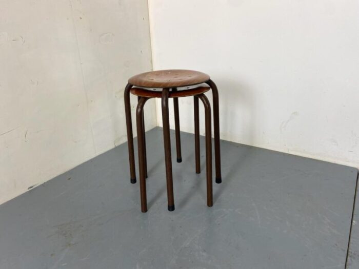 vintage industrial stools from marko 1950s set of 2 1633