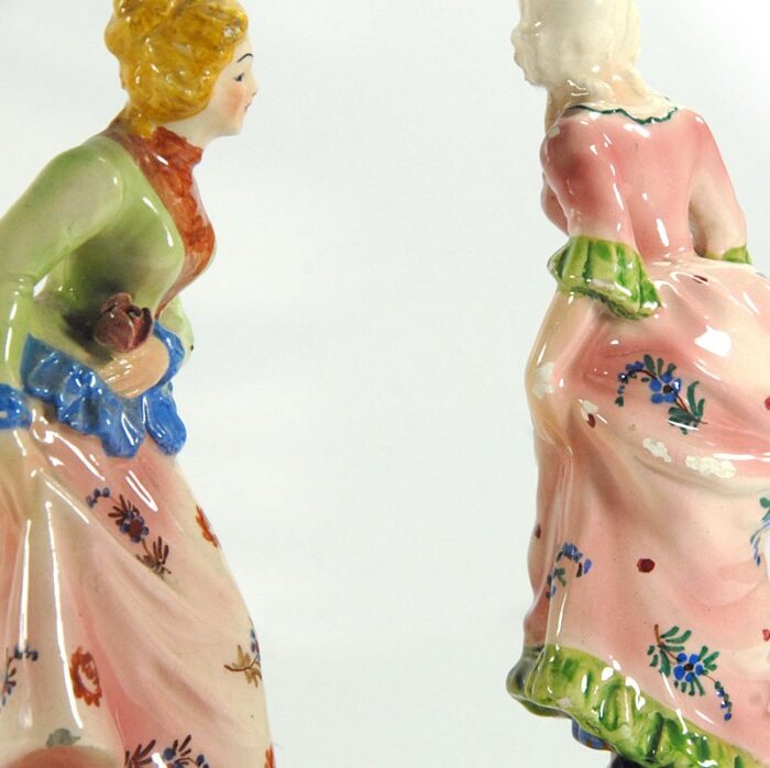 vintage italian figurines from capodimonte 1950s set of 2 set of 2 7